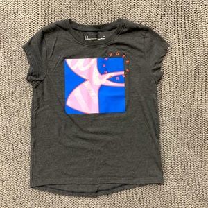 Kids under armour t-shirt grey size 4